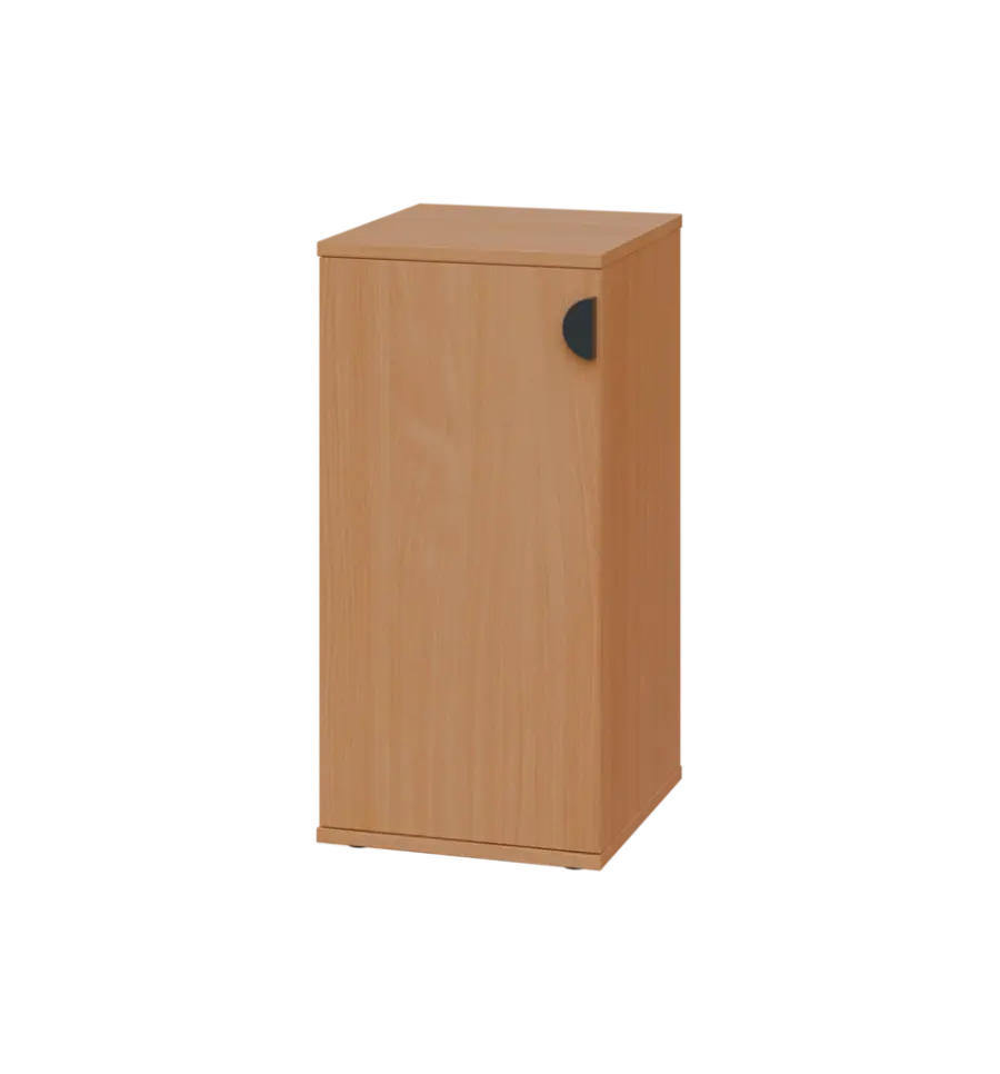 TN 2 - 3D kancelářská skříň, 1-dveřová, levá, 750x360x400, buk royal